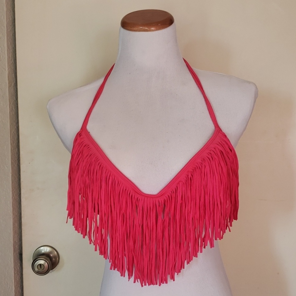 Fringe bikini top